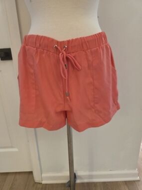 Mossimo Supply Co. Coral Drawstring Athletic Shorts
